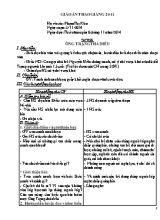 Giáo án Tập đọc Lớp 4 - Bài Ông trạng thả diều - Năm học 2014-2015 - Phạm Thị Kha
